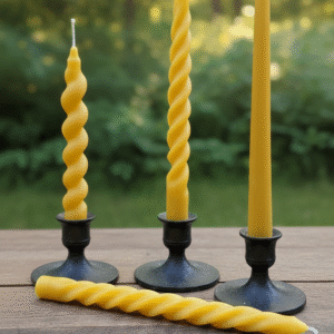 100% Local Beeswax Tapered Candles