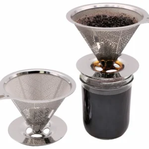 Stainless Steel Pour Over Drip Coffee Filter For Mason Jars